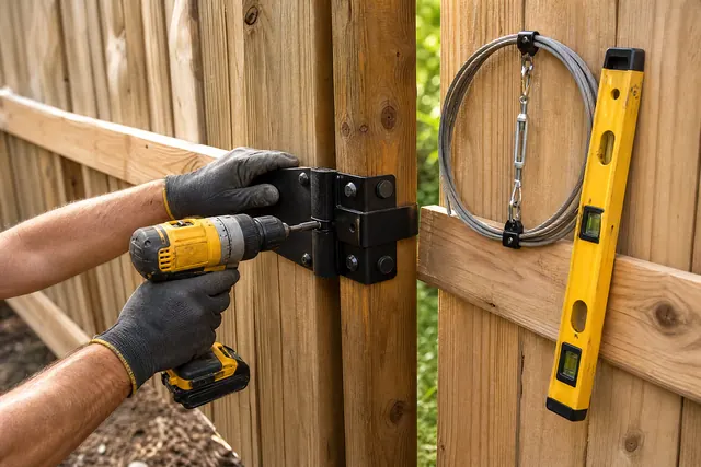 New hinges and an anti-sag kit put it back in line.
