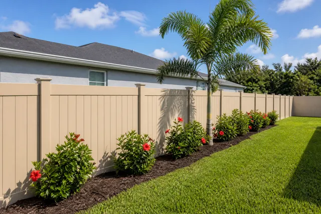 The most common upgrade from a tired wood fence.